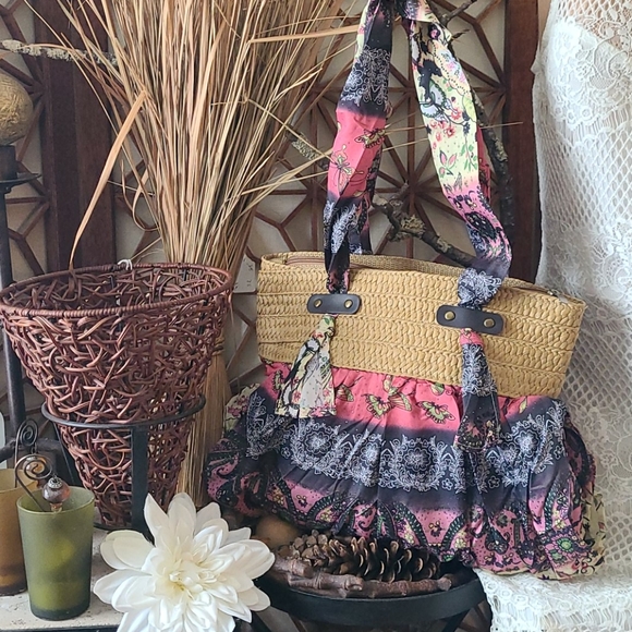 NEW BO HO LARGE  BEAUTIFUL BAG MULTI - Picture 3 of 17